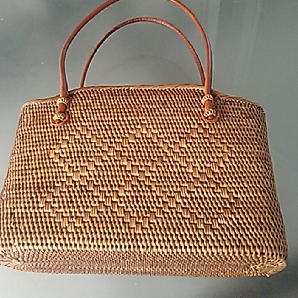 Straw Bucket Bag ,Drawstring Closure - image 4